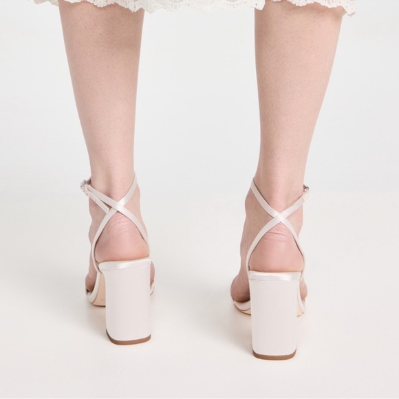 Loeffler Randall Malia Satin Curved-Heel Sandals Size 9.5 - Picture 4 of 10